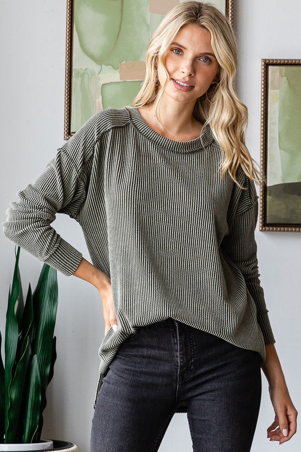 I Am On The Go Ribbed - Olive