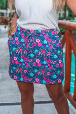 PREORDER-Watch Me Bloom Floral Skort