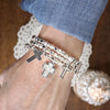 Cross Stretch Charm Bracelet