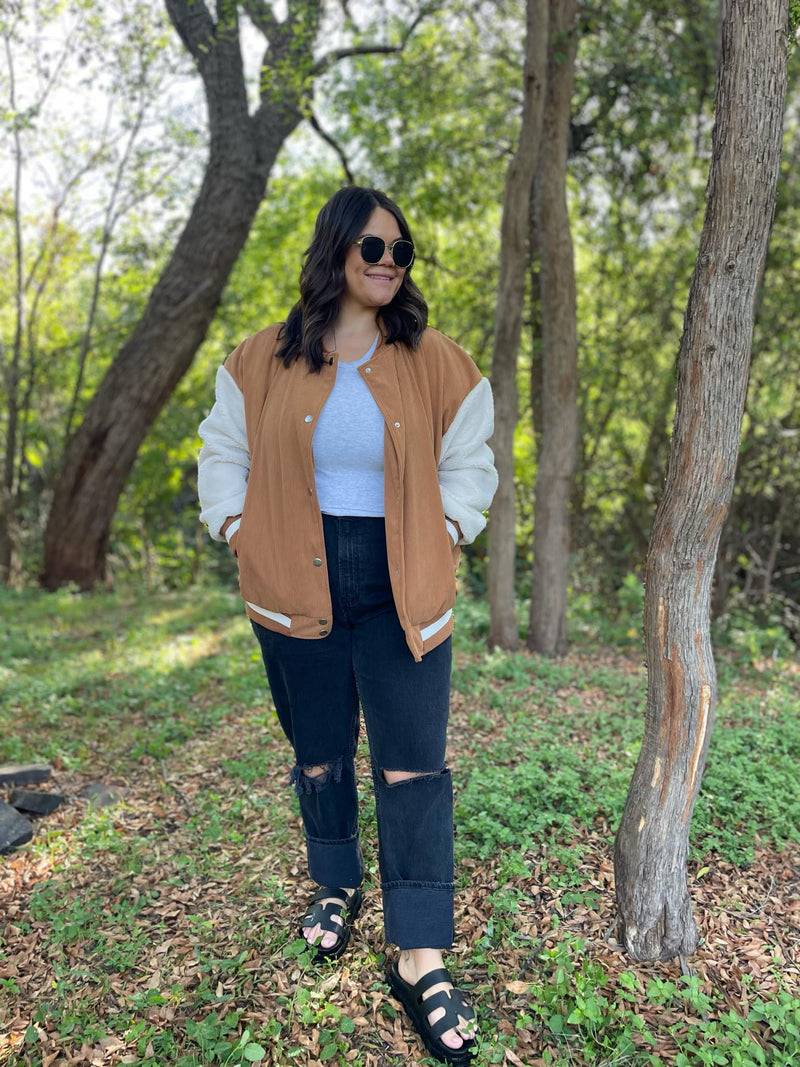 Corduroy Bomber Jacket in Two Colors