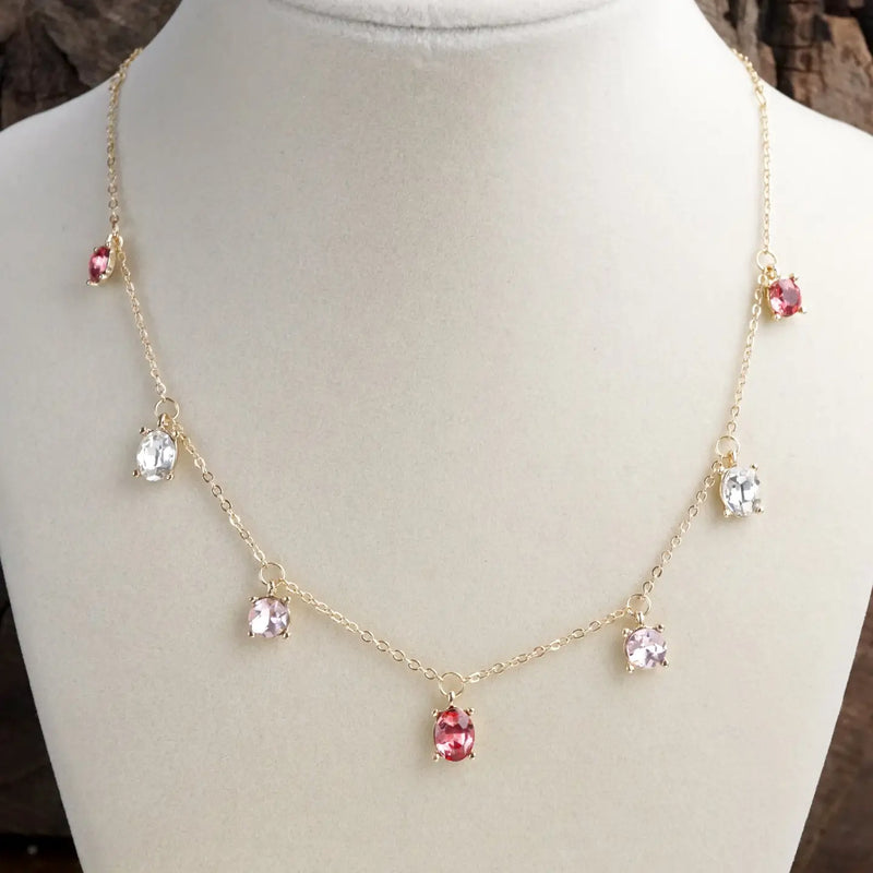 Shimmerlight Dainty Necklace - Pink