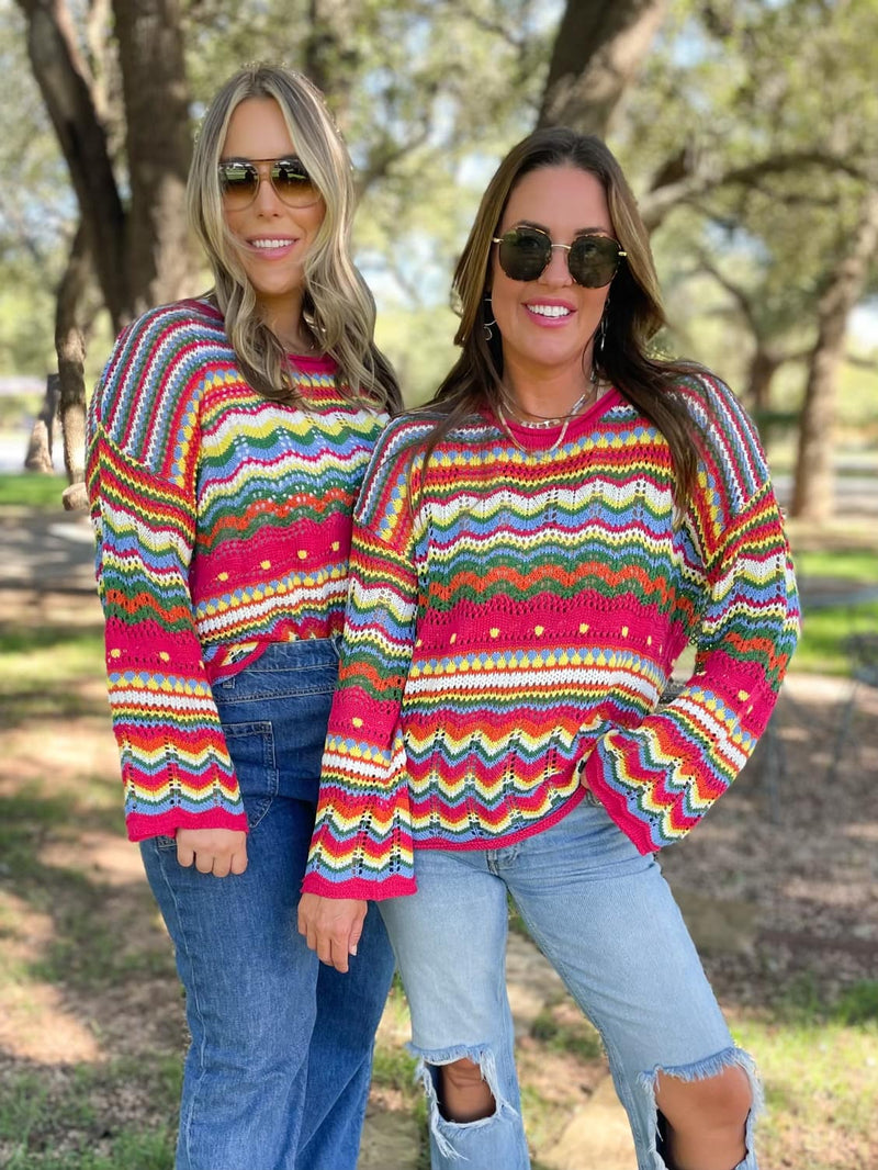 PREORDER: Abilene Crochet Sweater