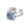 Tiffani Blue Adjustable Ring