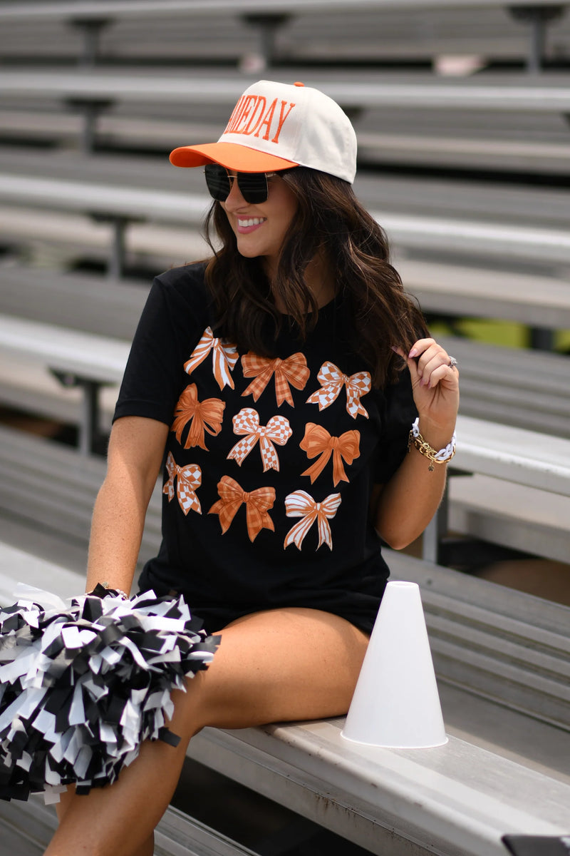 PREORDER Orange & White Bows