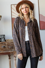 Ribbed Leopard Shacket