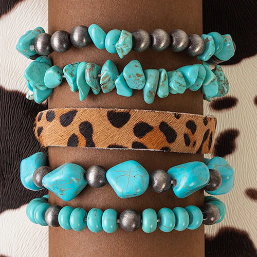 Turquoise Leopard Stack