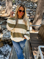 Kadie Stripe Knit Sweater in Four Colors PREORDER