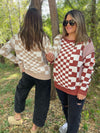 PREORDER: All Checkered Out Sweater in Four Colors