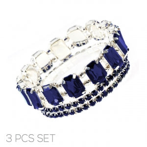 Navy Stretch Bracelet Set