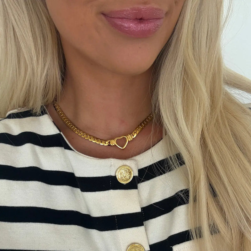 Small Open Heart Necklace - Chan Sutt