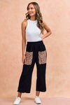 Sabrina Ribbed Pants - Jet Black