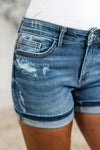 Annie Mid Rise Cell Phone Pocket Dad Shorts