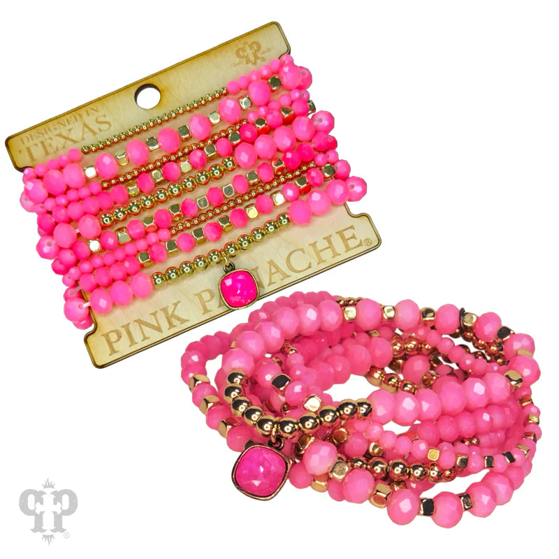 Endless Summer Bracelet Set - Pink