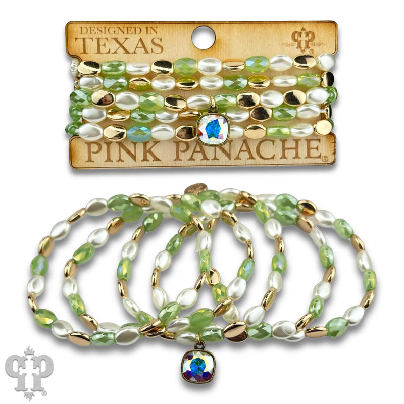 Take Me To Church Bracelet Set - Green