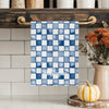 Watercolor Checkered Print Tea Towels