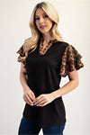 Bold & Elegant Ruffle Top