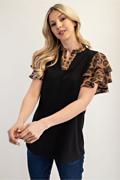 Bold & Elegant Ruffle Top