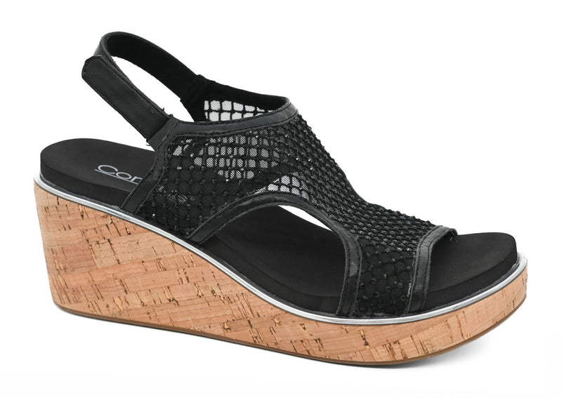 Carley Black Mesh - Corkys