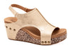 Carley Gold Metallic Leopard - Corkys