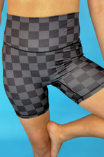 Check Back Biker Shorts