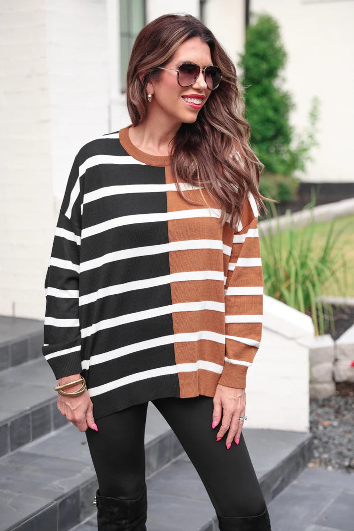 Parker Stripe Tan