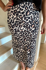 Leopard Midi Skirt