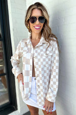 Chelsey Button Up - Checkered