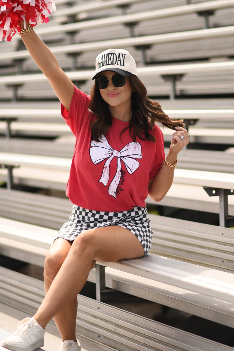 PREORDER Game Day Bow Red