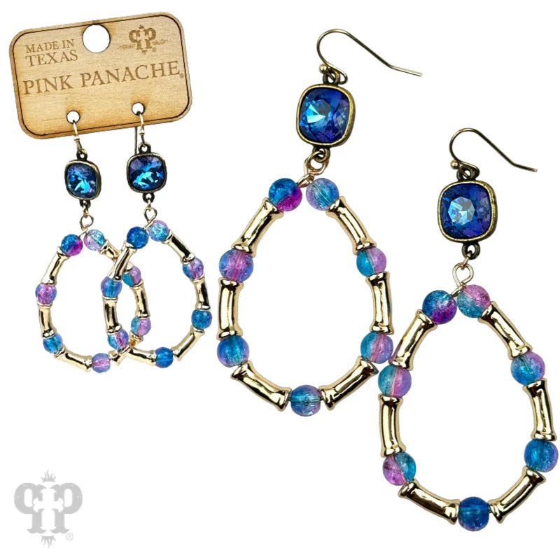 Ombre Crackle Earrings