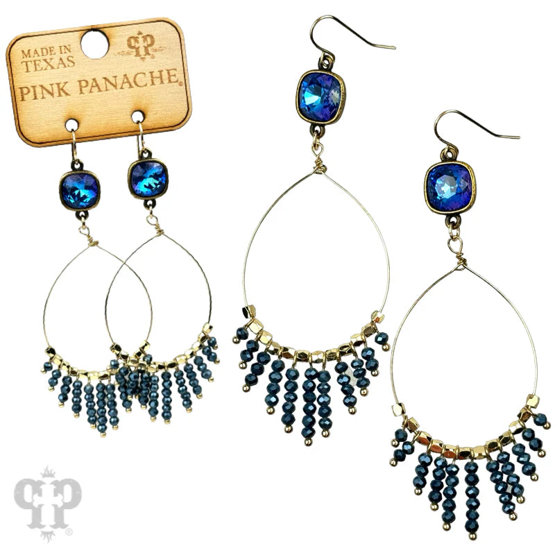 Along The Bottom Earrings - Blue