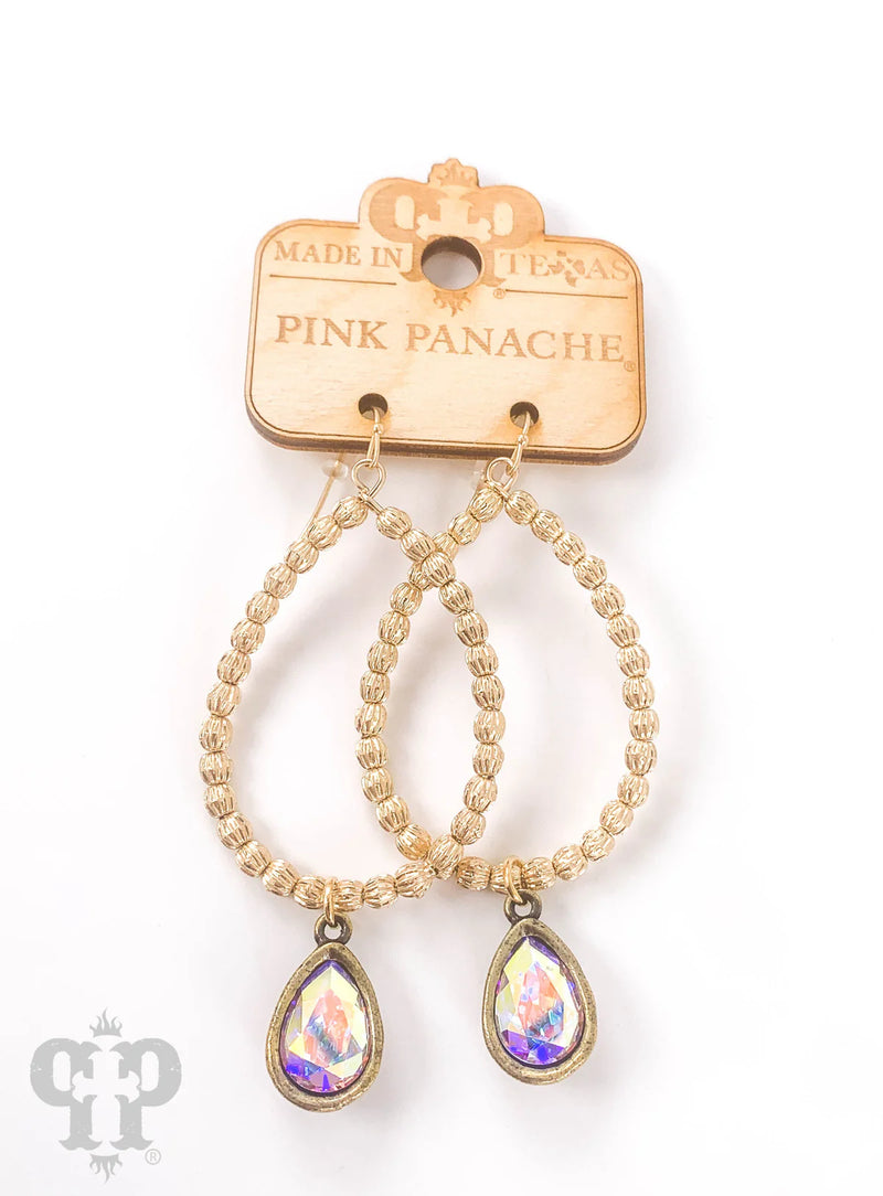 Fluted Teardrop Earrings