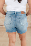 Elle High Rise Rhinestone Cutoff Shorts Judy Blue