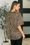 Feline Fine Ribbed Knit Top