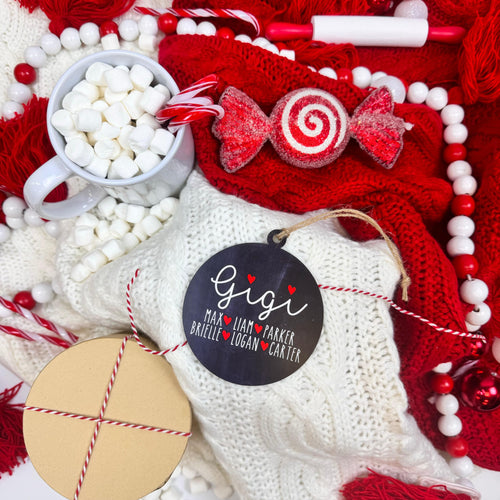 Personalized Grandparent Ornament| Chalkboard| Design 1