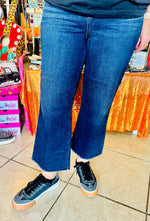 Once In Awhile Denim - Wide Crop Leg Highwaist Judy Blues