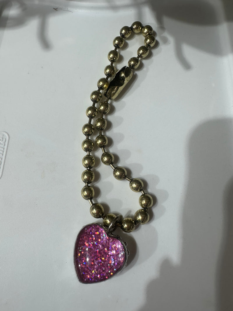 Glitter Heart Gold