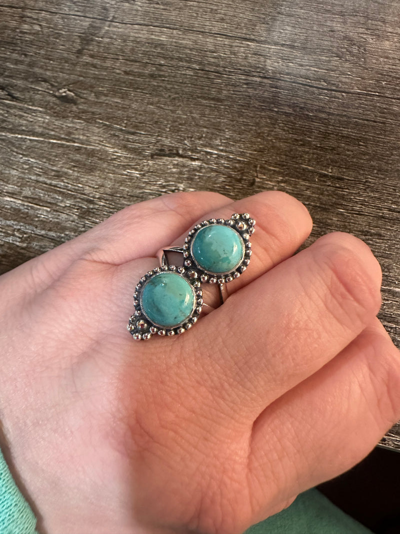 Sterling Double Turquoise Ring