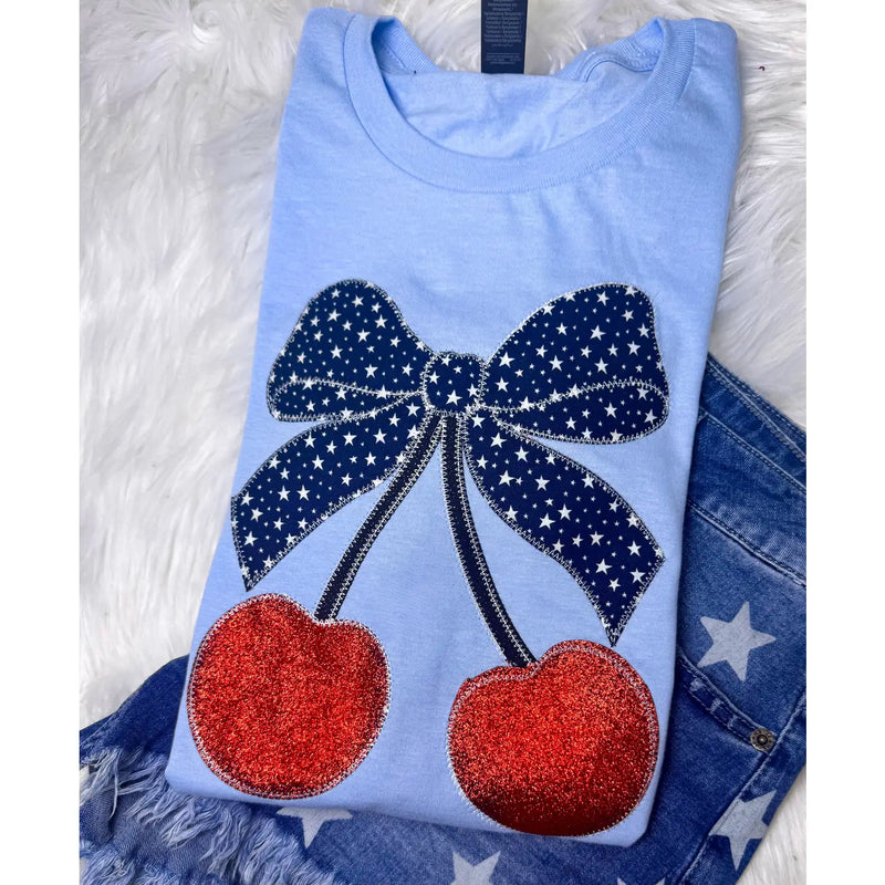 Cherry Bow Tee - PREORDER