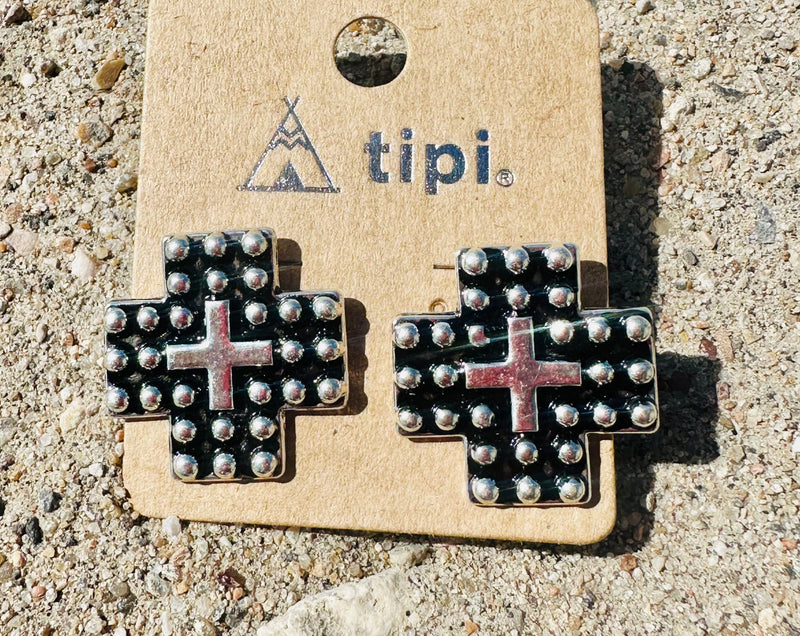 Cross Stud Earrings