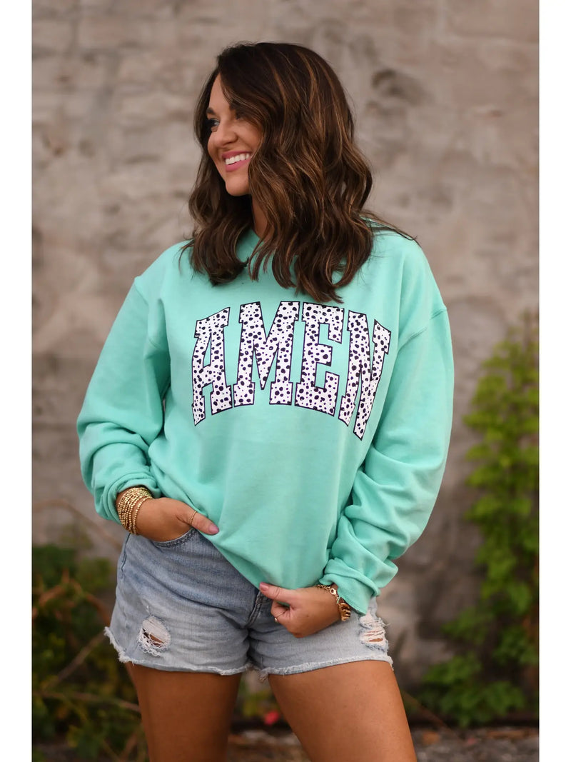 Mint Amen Sweatshirt