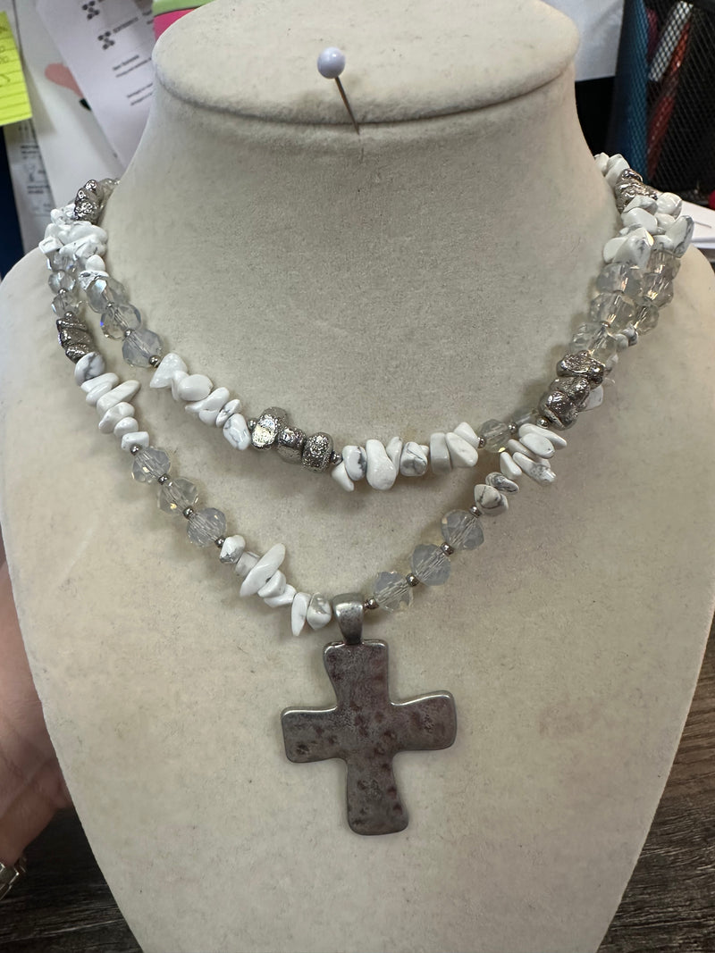 White Gray Cross