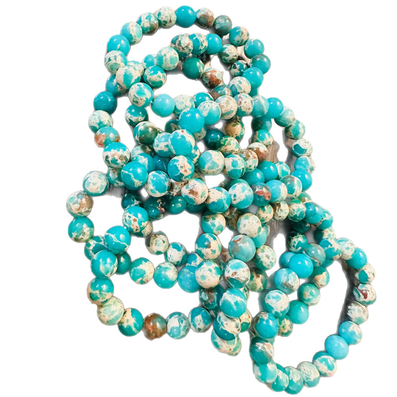 Turquoise Beaded Stretch Bracelet