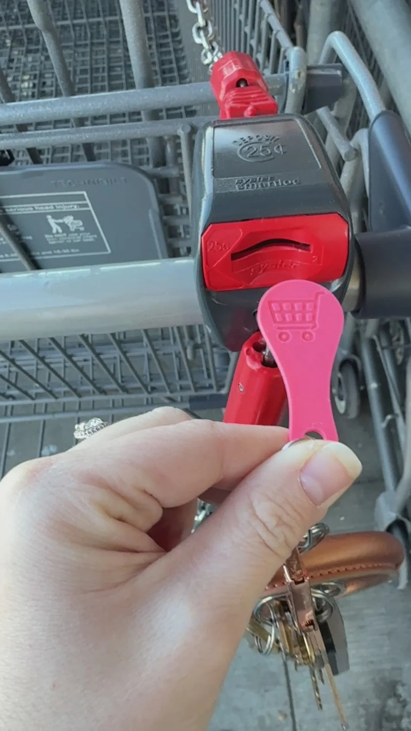 Shopping Cart Quarter Saver Keychain