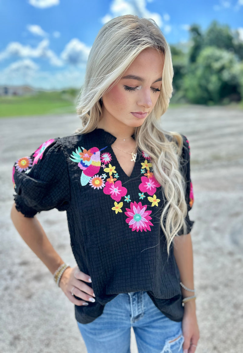 Rewrite The Story Embroidered Top
