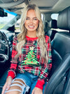 Merry & Plaid Top