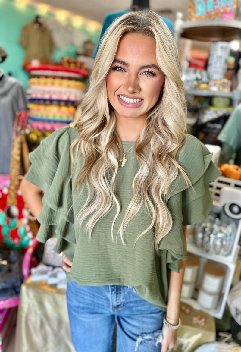 Ever After Top - Olive