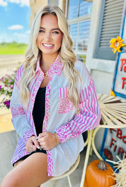 Savannah Stripes Pink
