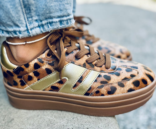 Running The Show Leopard Sneakers