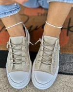 Aman Gold Glitter Sneakers - Very G
