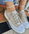 Aman Gold Glitter Sneakers - Very G